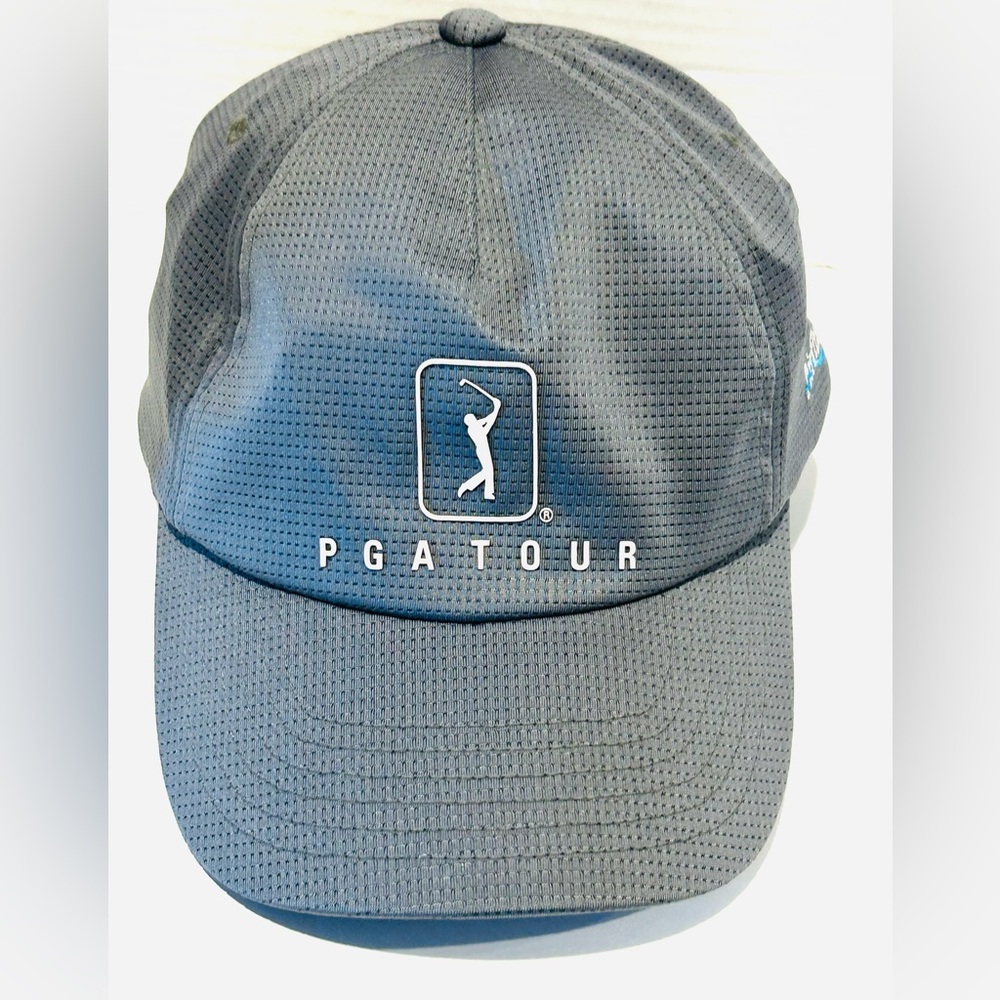 NEW official PGA Tour Airflux Mesh grey golf baseball cap hat